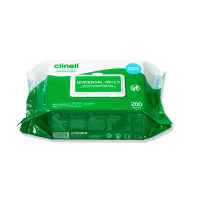 Clinell Universal Sanitising Wipes Pack of 200