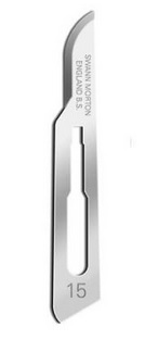 Swann Morton Stainless Steel Scalpel Blades Number 15