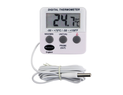 Refrigerator Thermometer With Visual Alarm