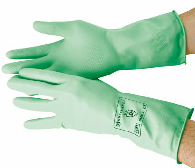 Green Standard Household Gloves Small