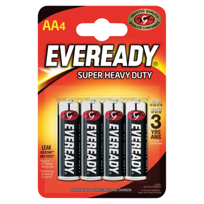 Eveready Super Heavy Duty Batteries AA Batteries | Medical Supermarket
