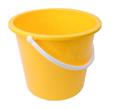 10 Litre Plastic Bucket Yellow | Medical Supermarket