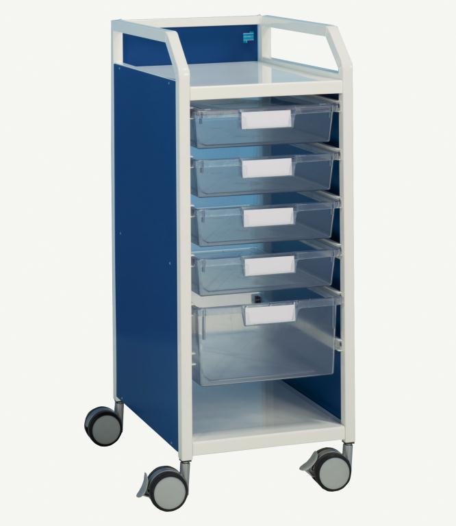 Howarth 2 Trolley Blue Panels | Medical Supermarket