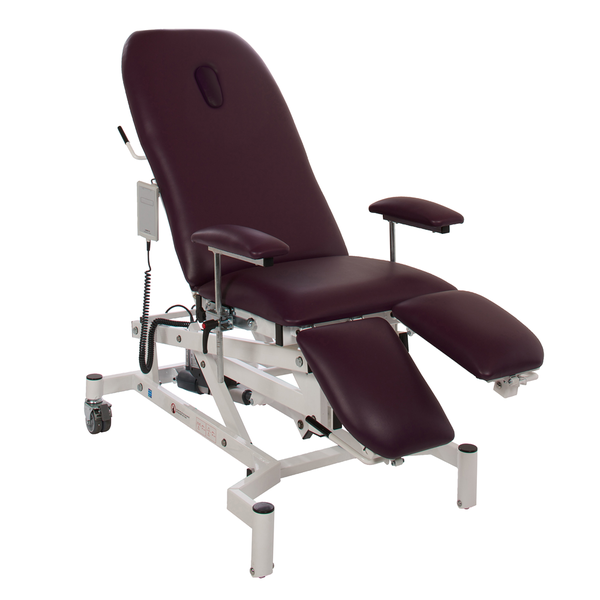 Doherty Variable Height Treatment Chair With Breathing Hole Midnight Black | Medical Supermarket