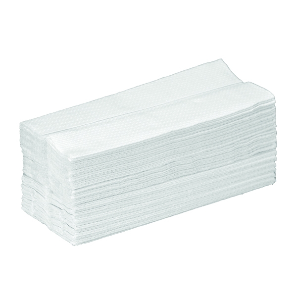 Standard 2 Ply Z Fold Hand Towels White | Medical Supermarket