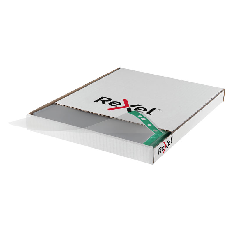 Rexel Punched Pockets A4, 80 Micron, Clear (package 100 each) | Medical Supermarket