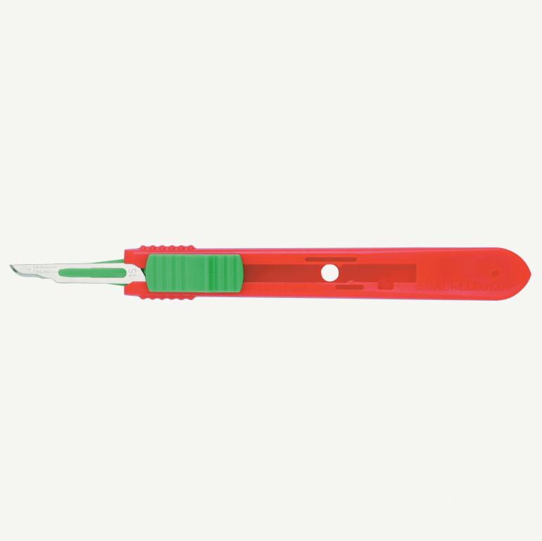 Swann Morton Retractable Disposable Scalpels Blade 15, Green | Medical Supermarket