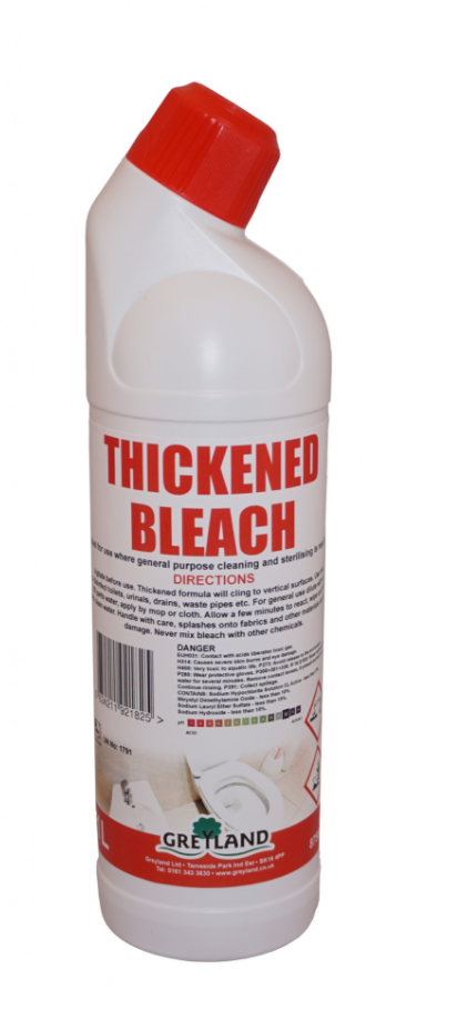 Thickened Bleach 1 Litre - Multipack (x10 Packs) | Medical Supermarket