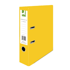 A4 50mm Plastic Lever Arch Files Yellow | Medical Supermarket