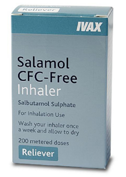 [AMB] (POM) Salamol MDI (CFC Free) Salbutamol Inhaler - 100mcg - 100mcg Inhaler - (Pack 1) | Medical Supermarket