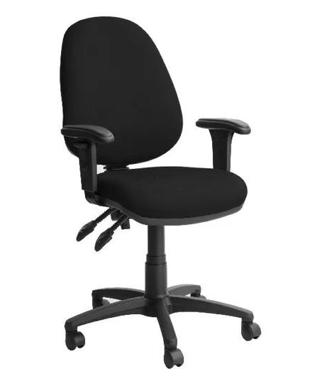 Black Contoured Operator Chair | Medical Supermarket