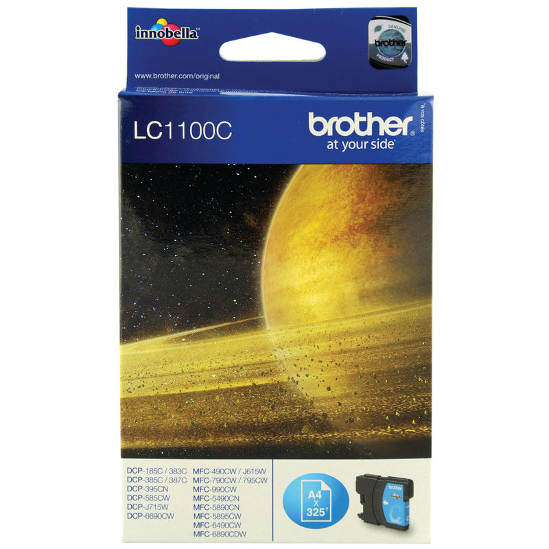 Brother LC1100C InkJet Print Cartridge Cyan | Medical Supermarket