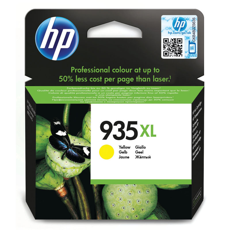 HP No.934XL High Capacity Yellow Ink Cartridge | Medical Supermarket