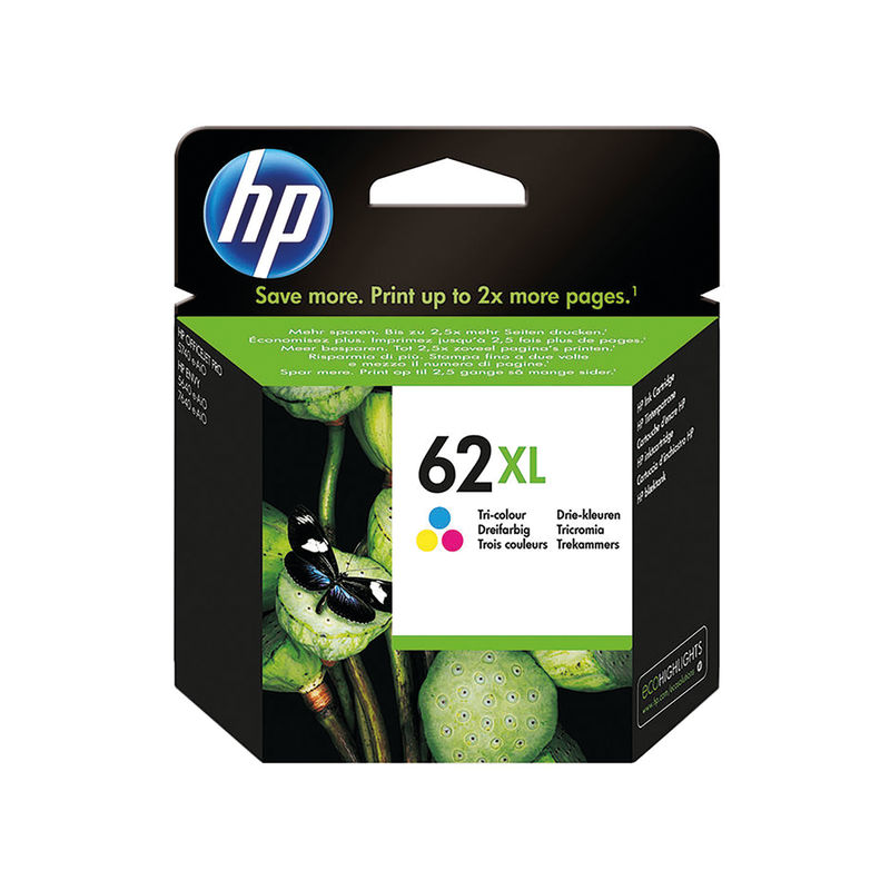 HP No.62XL Tri-Colour Ink Cartridge | Medical Supermarket