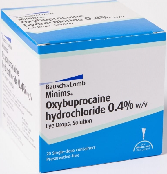 [AMB] (POM) Minims Oxybuprocaine - 0.4% / 0.5ml - Eye Drop Soution (Pack 20) | Medical Supermarket