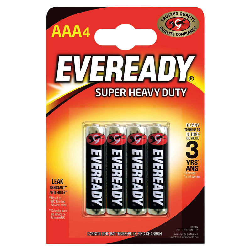Eveready Super Heavy Duty Batteries AAA Batteries | Medical Supermarket