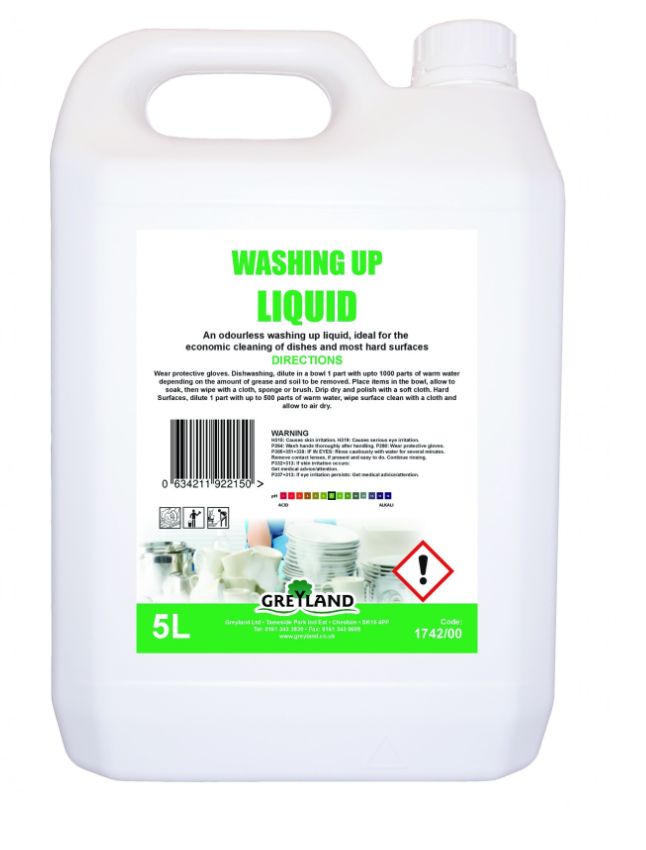 Washing Up Liquid 5 Litre Multipack (x4) | Medical Supermarket