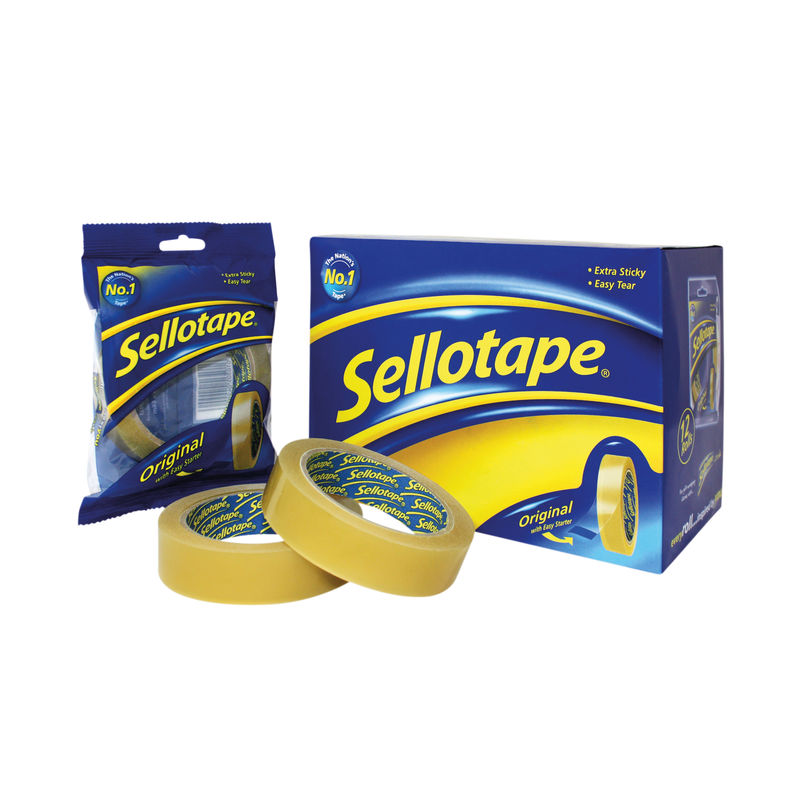 Sellotape Original Golden Tape 24mm x 66m | Medical Supermarket