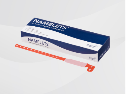 Adult Namelet Patient ID Band Red | Medical Supermarket