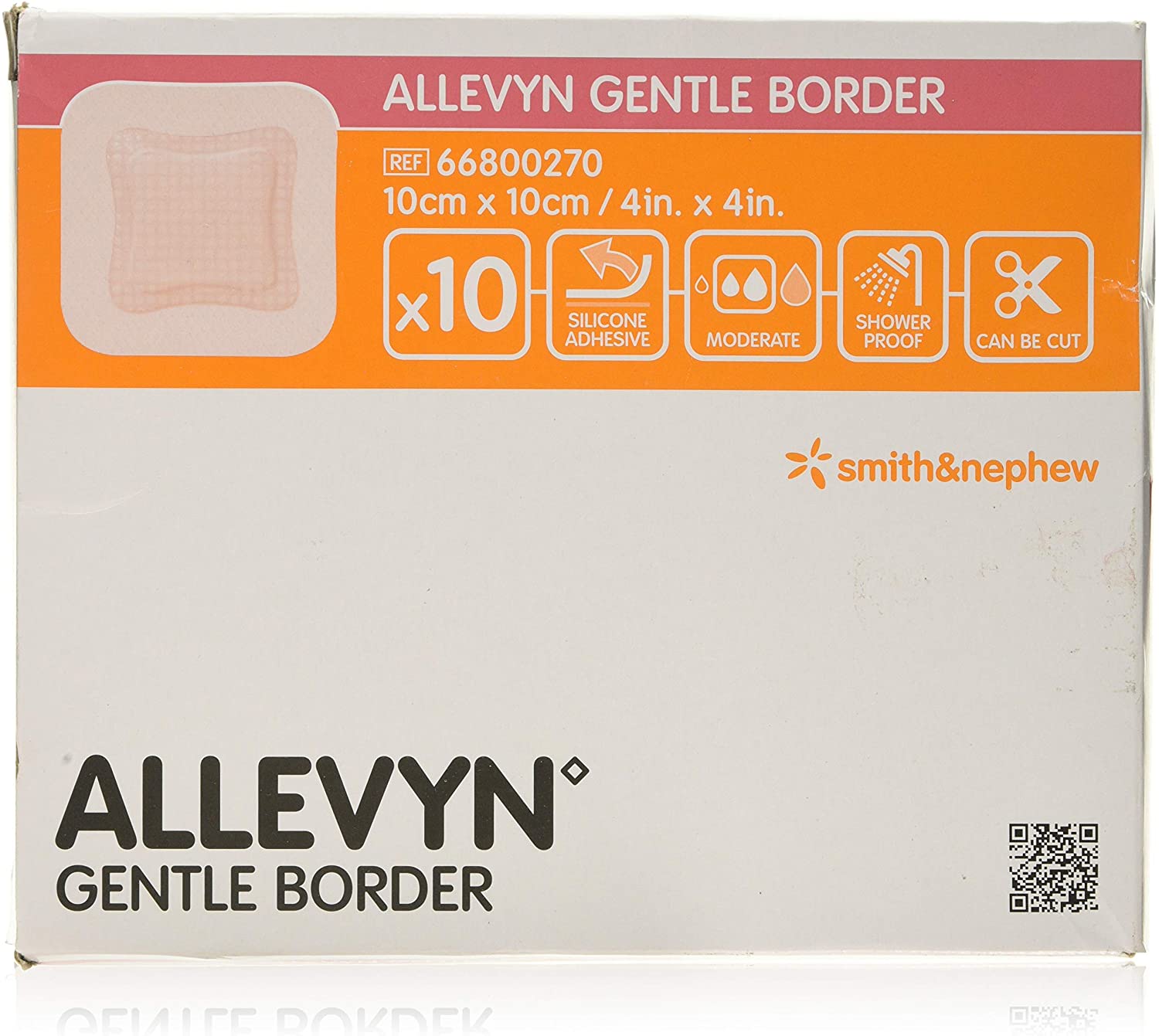 Allevyn Gentle Border Lite Dressing 10cm x 10cm | Medical Supermarket