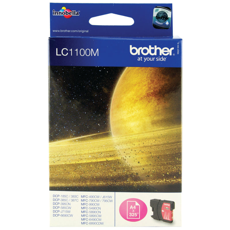 Brother LC1100M InkJet Print Cartridge Magenta | Medical Supermarket