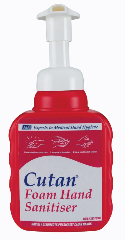 Deb Cutan Foam Hand Sanitiser Pump Bottle | Medical Supermarket