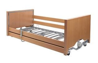 Casa Elite Care Home Bed - Low - Covered End Without Side Rails Beech | Medical Supermarket